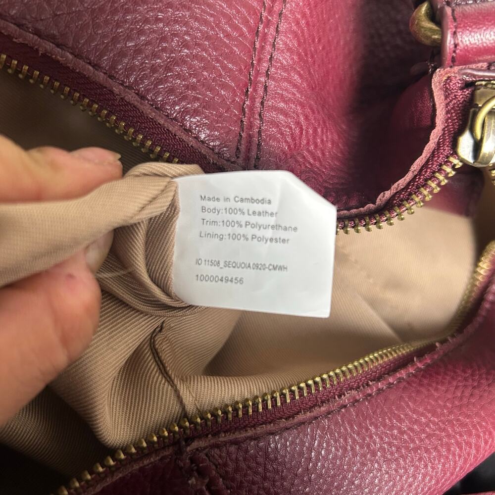 The Sak Burgundy Leather Sequoia Hobo Bag - Picture 8 of 8